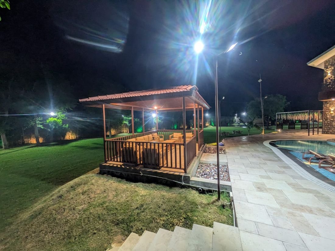 The pool deck and timber pavilion at Palmwood Hills — 3